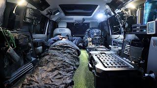  Live in my car  24 hour camping in the landrover DEFENDER