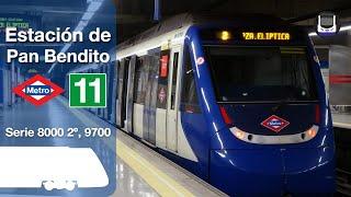 (Serie 9700) Circulaciones por la estación de Pan Bendito | Metro de Madrid