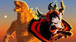 Godzilla And Kurumi Tokisaki