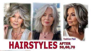 35 Best Hairstyles 2025 for women over 60,70. Haircuts for thin hair .Haircuts for gray hair