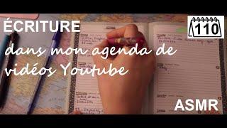 ASMR français - Écriture dans mon agenda/bujo #110