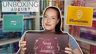 UNBOXING AUGUST 2024 - Bloggerbox, illumicrate & afterlight | reading with Maren