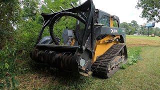 BIG MUNCHIE BURIED IN NO MAN'S LAND! MULCHING 2 YEARS OF THICK BRUSH!