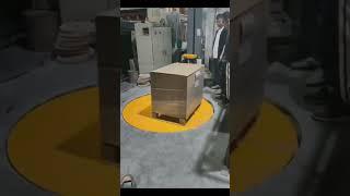 Pallet packaging , automatic pallet wrapping machine.  #packing #ecommerce #warehouse #disturbing