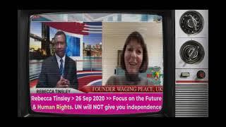 United Nations  Rebecca Tinsley Schools Stupid Amba Leader Chris Anu on live television