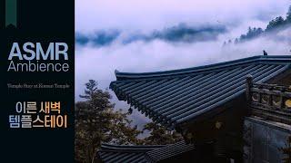 생각을 비우고, 묵언하다템플스테이 새벽 산책 asmr /잠들기 전에 듣는 평화로운 앰비언스, 불경, 사찰 입체음향