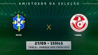 Brasil x Tunísia AO VIVO COM IMAGENS DA CABINE- Amistosos Internacionais/International Friendlies