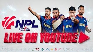 Live - NPL Auction 2024 । Nepal Premier League