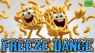 MAC AND CHEESE MONDAY FREEZE DANCE | EXERCISE BRAIN BREAK FOR KIDS | GO NOODLE ALTERNATIVE