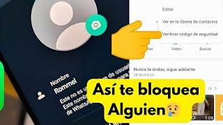 Como SABER SI ME BLOQUEARON EN WHATSAPP sin enviar mensajes facil 2024