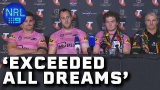 Penrith Panthers on cloud nine after UNPRECEDENTED four-peat: NRL Presser | NRL on Nine