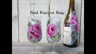 How to Paint Roses on Glass