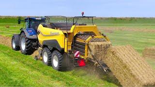 Baling Grass Seed Hay and Straw | New Holland T7.315 + BigBaler 1290 High Density