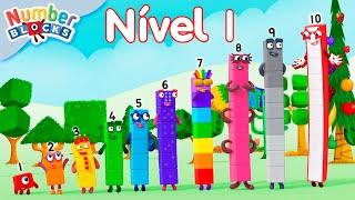 CRIANDO NUMBERBLOCKS de 1 a 10 - NÍVEL 1 | Aprenda a contar | Numberblocks em Português Brasil