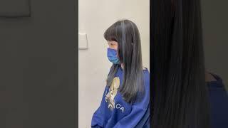 2023｜歐美線條染｜黑茶色X灰藍色｜JJHAIRSALON Ari