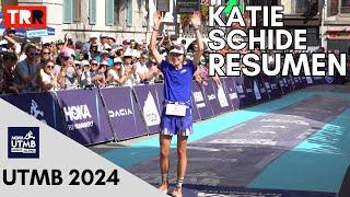 Las mejores imágenes del récord de Katie Schide - UTMB 2024 resumen carrera