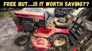 FREE! Wheel Horse Garden Tractor sitting for YEARS! (WILL IT RUN??)