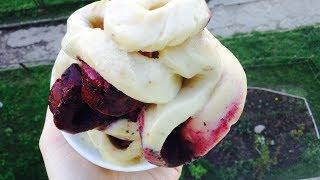 vegan pipiras - bananų mėlynių ledai / banana blueberry icecream / Foodmatic Personal Slow-Juicer