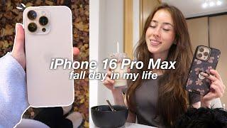 iPhone 16 Pro Max - A Day in The Life | camera test, review & fall vlog