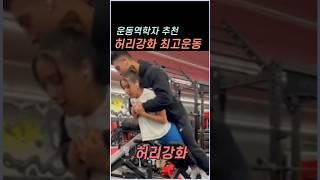 운동역학자 추천 허리강화 최고의 운동