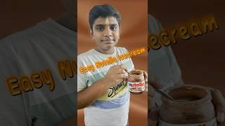 Easy Nutella Icecream #ytshorts #nikilan #nutellaicecream  #nutellarecipes #icecream #kidscooking