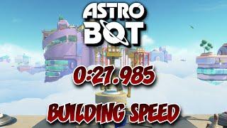 Astro Bot: Building Speed In 0:27.985 (Former World Record)