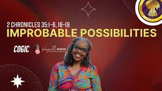 Bible Study Jeremiah 33 | Improbable Possibilities | 09.22.24 | COGIC