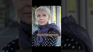 How to style your scarf for women over 50.  스카프로 완성하는 중년 패션 #over50style #스카프
