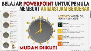 Belajar PowerPoint Membuat Animasi Jam Bergerak