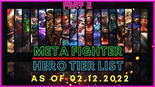 BEST FIGHTER HEROES IN MOBILE LEGENDS 2022 | FIGHTER TIER LIST MOBILE LEGENDS FEBRUARY 2022