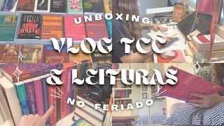 vlog do feriado - unboxing, início do tcc, últimas leituras e atuais