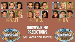 Survivor 42 Predictions All Votes and Twists