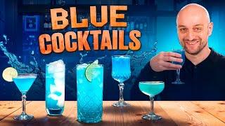 Blue Cocktails made with Blue Curacao