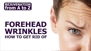 Getting rid of forehead wrinkles. Face Massage. Rejuvenation from A to Z