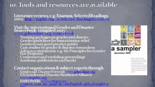 Elaine Enarson, "Gender and Disaster Resilience: Strategies for Change through Emergency Management"