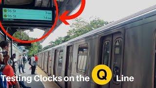 New Countdown Clocks on the Q Line (Brighton Line) at Avenue H