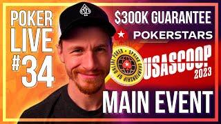 $300k Guarantee Main Event! | SCOOP 2023 PokerStars Michigan | Online Poker Livestream 34