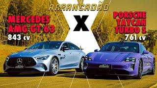 MERCEDES DE 843 CV x PORSCHE DE 761 CV NO ARRANCADÃO MAIS DISPUTADO DA HISTÓRIA!