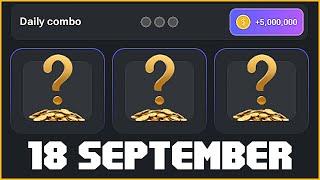 18 September 5 Million Coins Daily Combo Hamster Kombat !