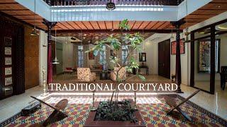 Traditional South Indian courtyard house in Chennai by Kalyani property developers | Interior Shoots