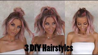 3 Fast DIY Hairstyles! | Hair By Chrissy