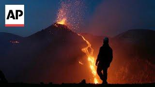 WATCH: Mount Etna erupts in Sicily