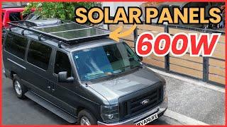 Installing a 600W Solar Panel on my van