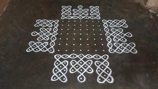 15 x 1 dots margazhi madha beautiful sikku kolam | Dhanur madha kambi kolam | SathyaSelva Arts