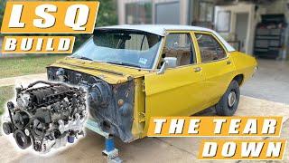 LSQ Build - Part 2 - Tearing Down The Body And Subframe (LS swap HQ Holden)