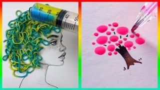 Easy Art TIPS & HACKS That Work Extremely Well ▶2 Try Not to Say WOW