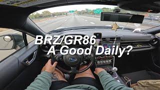 CAN YOU DAILY DRIVE A BRZ/GR86? | POV Drive | Slammed Subaru BRZ