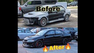 SAVED THE DONOR | Mitsubishi Lancer Evolution 8 | Paint And Bodywork Complete