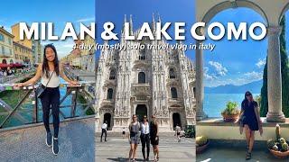 FIRST TIME TRAVELLING TO MILAN AND LAKE COMO  (4-Day Solo Travel Vlog in Italy)