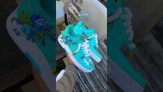 Teal AF1 #luxe #SneakerDrop #customkicks #richycustoms #teal #aquamarine #womensneakers #luxuryshoes